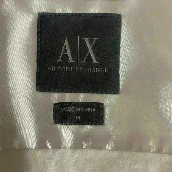 ARMANI EXCHANGE White Denim Blazer -B30 - Picture 3 of 11